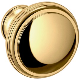 Baldwin 4456.BIN Severin Fayerman 1-1/4 Inch Mushroom Cabinet Knob from The Estate Collection - Non-Lacquered Brass