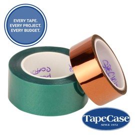 TapeCase Metalized Polyester Film Tape 3" x 5yds - Gold (1 Roll)