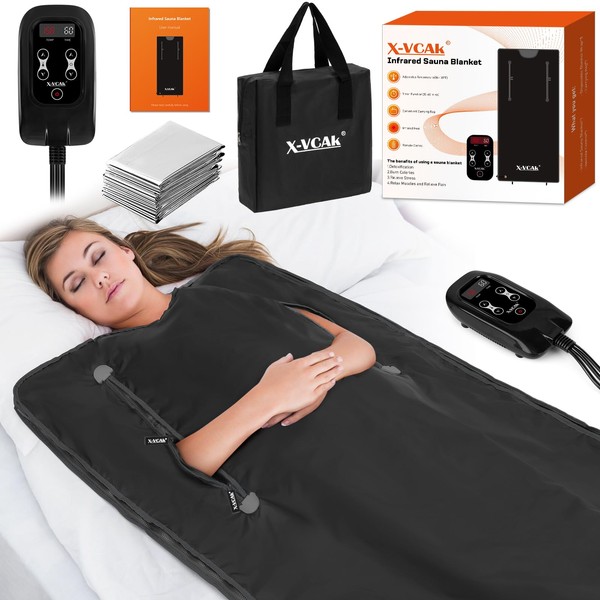 X-Vcak Sauna Blanket, Sauna, Portable Sauna for Home, 86-158℉, 20-60