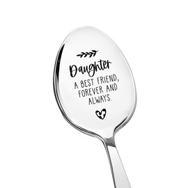 Daughter Birthday Gifts Spoon for Women Girls Daughter Gifts from Mum Dad Daughter Graduation Gifts for Daughter Daughters Stepdaughter Gifts for Step Daughter Coffee Tea Spoon Gift for Daughter