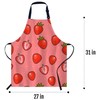 Smooffly Strawberry Apron with Slices - Chefs Apron for Men