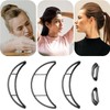 Bump It Black Styling Coiler Set,5Pcs Hiar Bun Black Styling