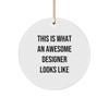 Funny Designer Circle Ornament Gifts from Friends for Awesome Designer