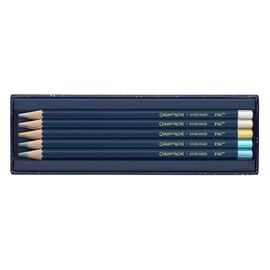 Caran d'Ache CC1284-024 Colored Pencils, Oil-based, Color Set, Christmas 2024 Collection, 10 Colors, Limited Edition