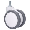 Caster 4in TPR M12 Universal Swivel Silent Rolling Wheel Accessory