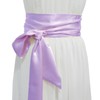 AWOCAN Women Wedding Bridesmaid Satin Sash Wedding Party Long Sash