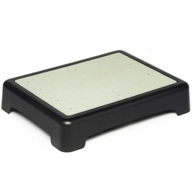 Sturdy 3.35in Mobility Step Stool for Seniors, Adults & Children – Non-Slip, Luminous Glow in The Dark Top for Safety – Portable Indoor/Outdoor Riser for Car, Bed, Shower, Stairs & More (Black)