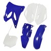 ABS Plastic Blue White Plastic Side Cover Fairing Kit Replacement