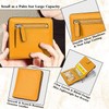 AINIMOER Small Leather Wallet for Women, Ladies Credit Card Holder