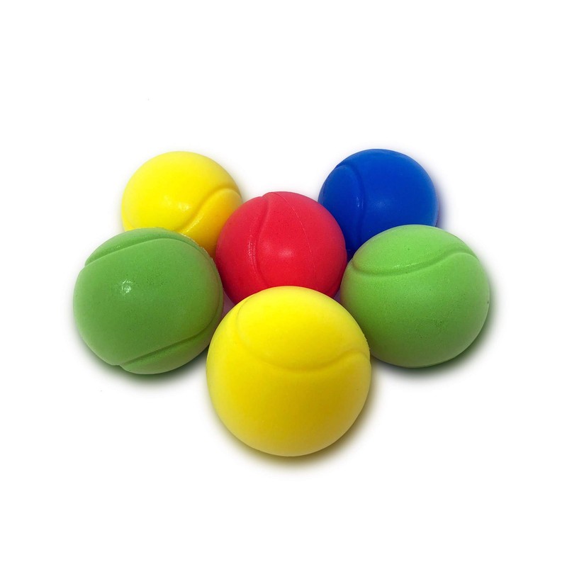 E-Deals Soft Tennis Balls - Pack of 6 Assorted Colours