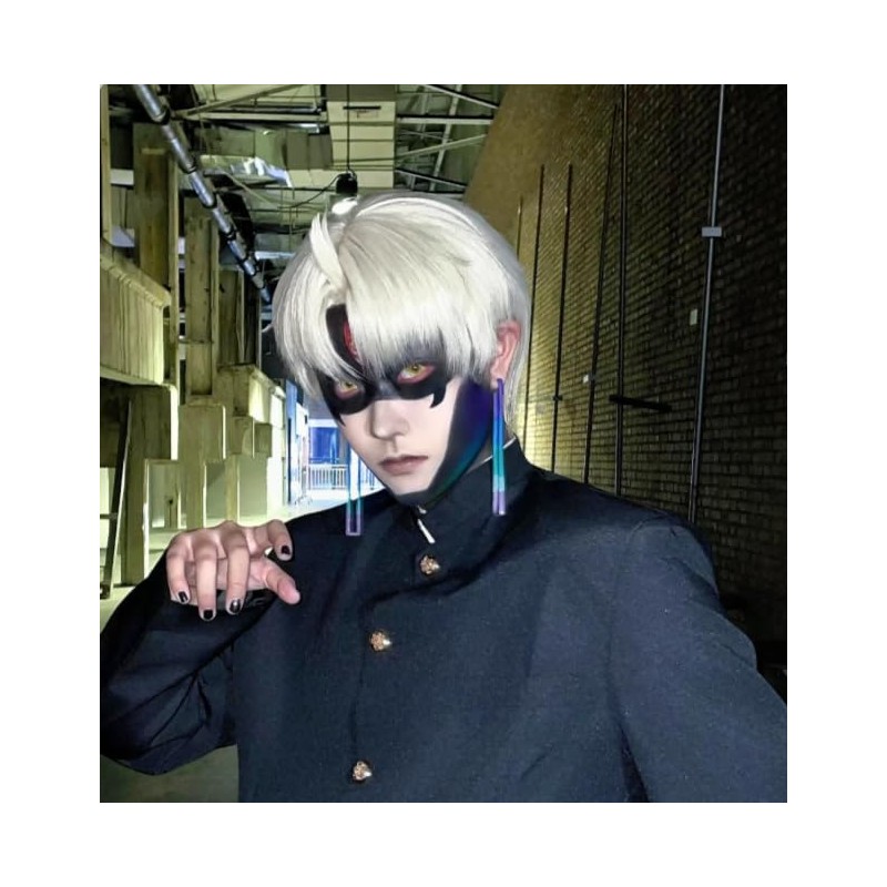 C-ZOFEK Jiji Cosplay Wig, Enjouji Evil Eye Form, Anime Costume