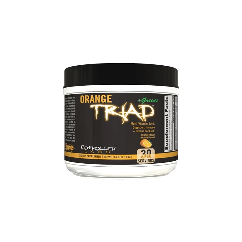 CONTROLLED LABS Orange Triad Plus Greens for Men and Women,