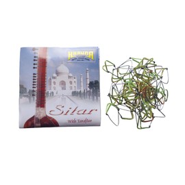 BHAVICREATION Sitar Strings (7 Main Strings With Tarafdar) + 3 Pcs Mizrab