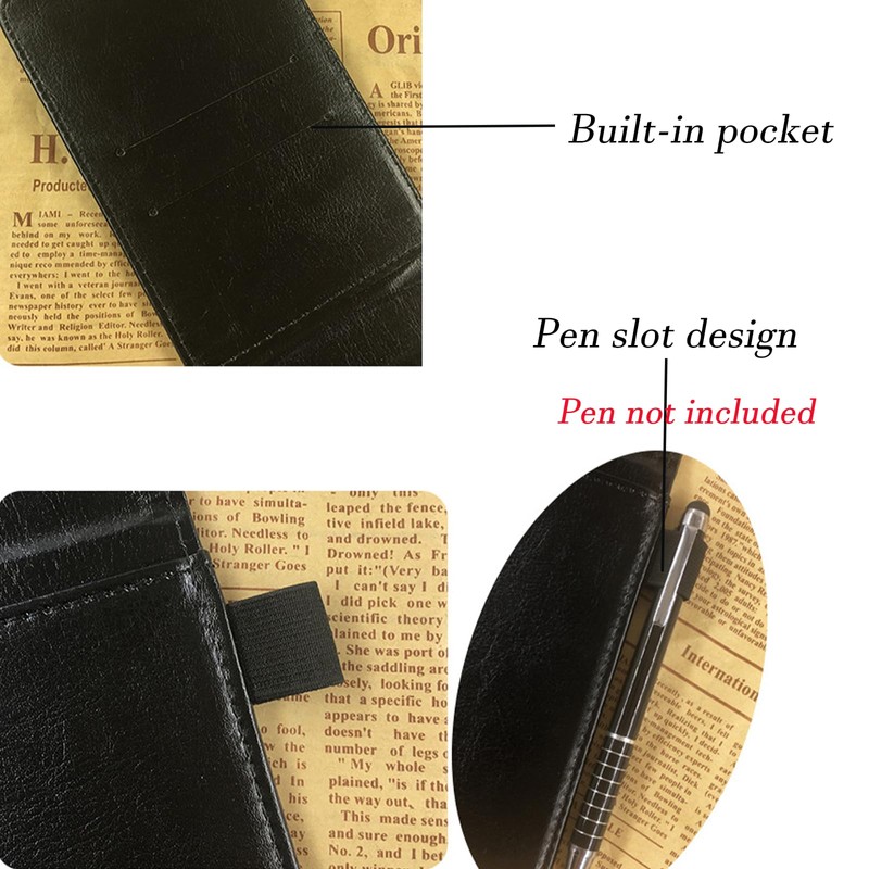 4 Pcs Small Pocket Notepad, Mini Notebook Set Includes 1