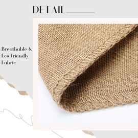 Windyun 12 Pack Potato Sacks Burlap Bags with Drawstring Natural Jute Reusable Root Vegetable Storage Bags Gunny Sack for Food Strong Race Bags for Birthday Party Game (14 x 20 Inch)