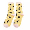 MISS SPARROW Black White Cat Socks Super Soft Breathable Eco