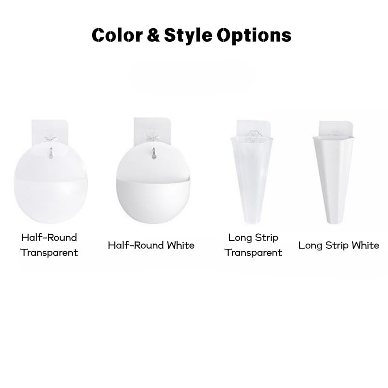 MIXNEX 2-Pack Wall-Mounted Hydroponic Planters – Hanging Flower Vases for