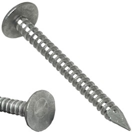 (2000) 1.25”-RING SHANK ALUMINUM - ROOFING SIDING NAILS - Vinyl & Aluminum Siding & Facia Trim Nail – Aluminum metal secure holding Ring Shank nail – 1.25 in