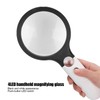 Reading Handheld Magnifying Glass Battery Powered 4LED 4X 30X Lens