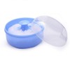 Blue Container Powder Cosmetic Puff Sponge Soft Face Case Body