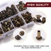 YIXISI 80 Set M5 x 4/6/8/10/12 mm Chicago Binding Screws