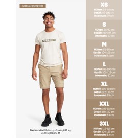 RevolutionRace Adventure Men's Cargo Stretch Shorts, khaki