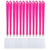 CANWELUX 12 Pack Neon Hot Pink Lanyard for ID Badges,Lanyard
