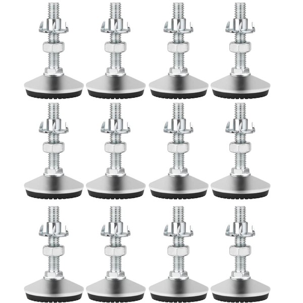Drenky Levelling Feet, 12 Packs Adjustable Feet For Furniture Heavy