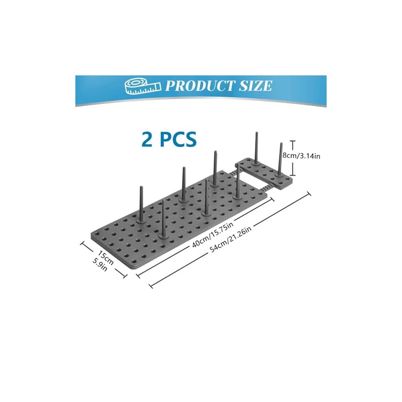 2 Sets Plate Holder for Drawer - Adjustable Dish Organiser