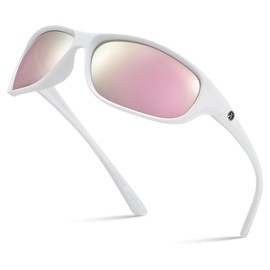 Xagger Polarized Wrap Around Sport Sunglasses for Men Women Running Driving Fishing TR90 Frame