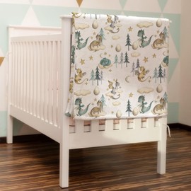 HawSkgFub Watercolor Cute Dragon Fairy Tale Baby Blanket for Boy Gift, Cloud Moon Star Dragons Egg Flannel Fleece Nursery Bed Blankets, Soft Lightweight Newborn Infant Toddler Kid Crib Bedding 40 x 50