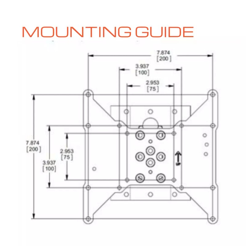 Forest River RV TV Quick Disconnect Flush Mount for Keystone
