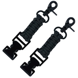 KUNN Single-Head Tactical Glove Clip Holder Work Glove Holder Clip for Tactical Backpack, Tool Belt, Black，2Pcs