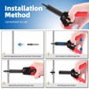 Glarks 46Pcs Plastic Poly Rivet Gun Set with 40Pcs Assorted