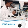 VILLFUL 10pcs Transparent Sampling Bottles with Sealing Lids Wide Mouth