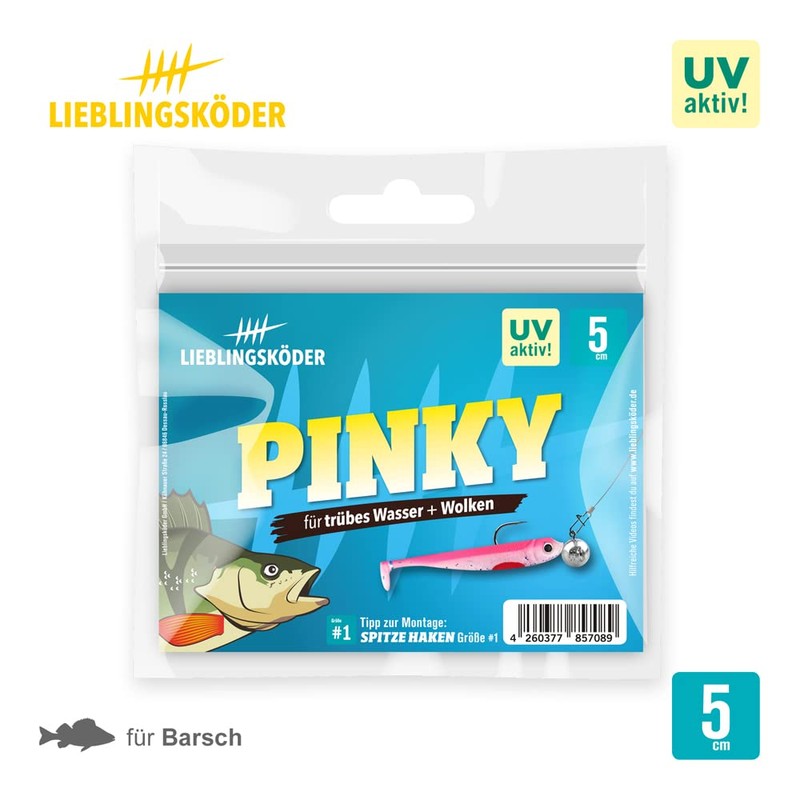 Lieblingsköder Rubber Bait 5 cm – 6 Rubber Fish for