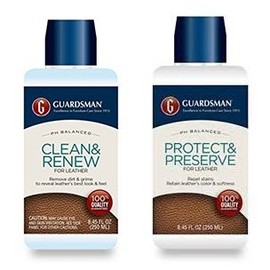 Guardsman Leather Care Bundle: Leather Cleaner and Leather Protector