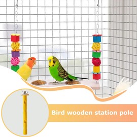 Flat Perches for Bird Cages | Cheese Wooden Bird Perch Stand - Platforms for Bird Cage, Bird Cage Accessories for Parrot Parakeet Cockatiel Lovebird Conure Finch Budgie