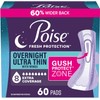 Poise Overnight Ultra Thin Incontinence & Postpartum Pads with Wings