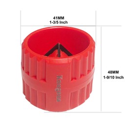 3 Pieces Inner-Outer Reamer Tubing Chamfer Tool, Pipe Copper Reamer Deburring Tool for PVC, PPR, Copper, Brass, Aluminum Tubes 5MM~38MM(3/16-inch to 1-1/4-inch)