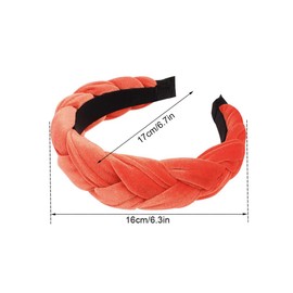 1 Piece Velvet Headband, Braided Headband, Wide Hair Band, Fashion Hair Accessories for Women, Vintage Padded Headbands, Hair Band, Braid, DIY Hair Bands, Hair Accessories for Christmas, Wedding, Dark