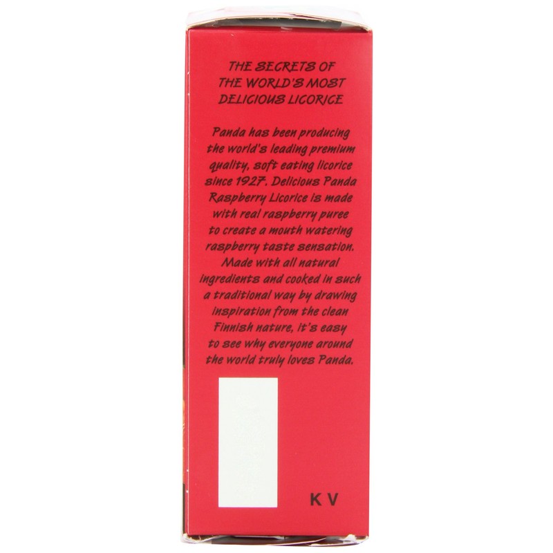 Panda All Natural Licorice Chews Raspberry, 7-Ounce Packages (Pack of