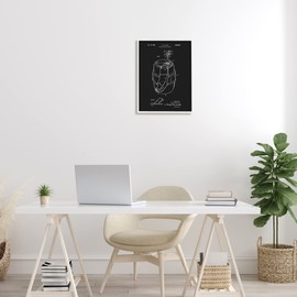 Stupell Industries Beer Barrel Tapping Device Vintage Inventor's Patent Diagram, Design by Dan Sproul