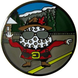 Canadian Mountie Be The Ball Character Golf Ball Marker with Matching Hat Clip