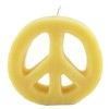 Candlestock Handmade Dripless Beeswax Peace Sign Candle