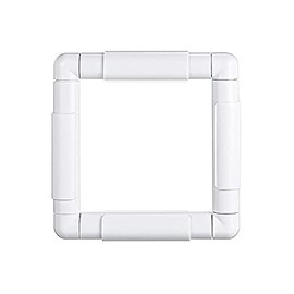 Square Embroidery Hoop 6 inch Cross Stitch Frame Mini Embroidery Hoop Plastic Embroidery Frame Clip Quilting Frames for Hand Quilting, Cross Stitching, Needlepoint, Silk-Painting, Sewing