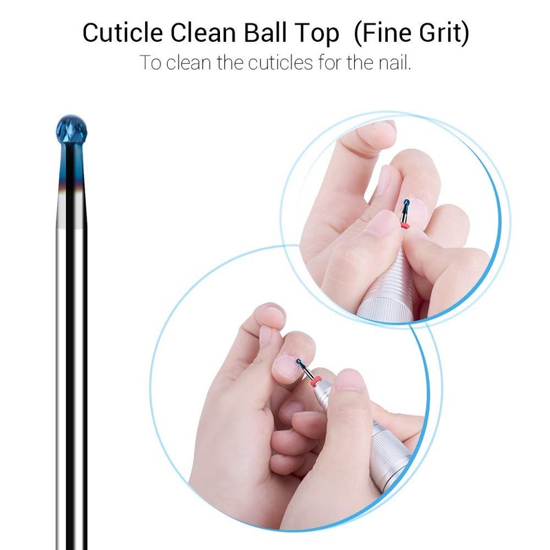 MelodySusie Nail Cutter Attachments Set, 7x Premium Tungsten Carbide Attachments