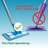 Zeltauto Microfiber Reusable Mop Pads, 2 Pack, Blue, for Flash