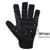 HANDLANDY Anti Vibration Gloves, SBR Padding, TPR Protector Impact Gloves,