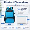 MIKIPLUM 35L Swim Backpack for Swimmers with Shoe Compartment